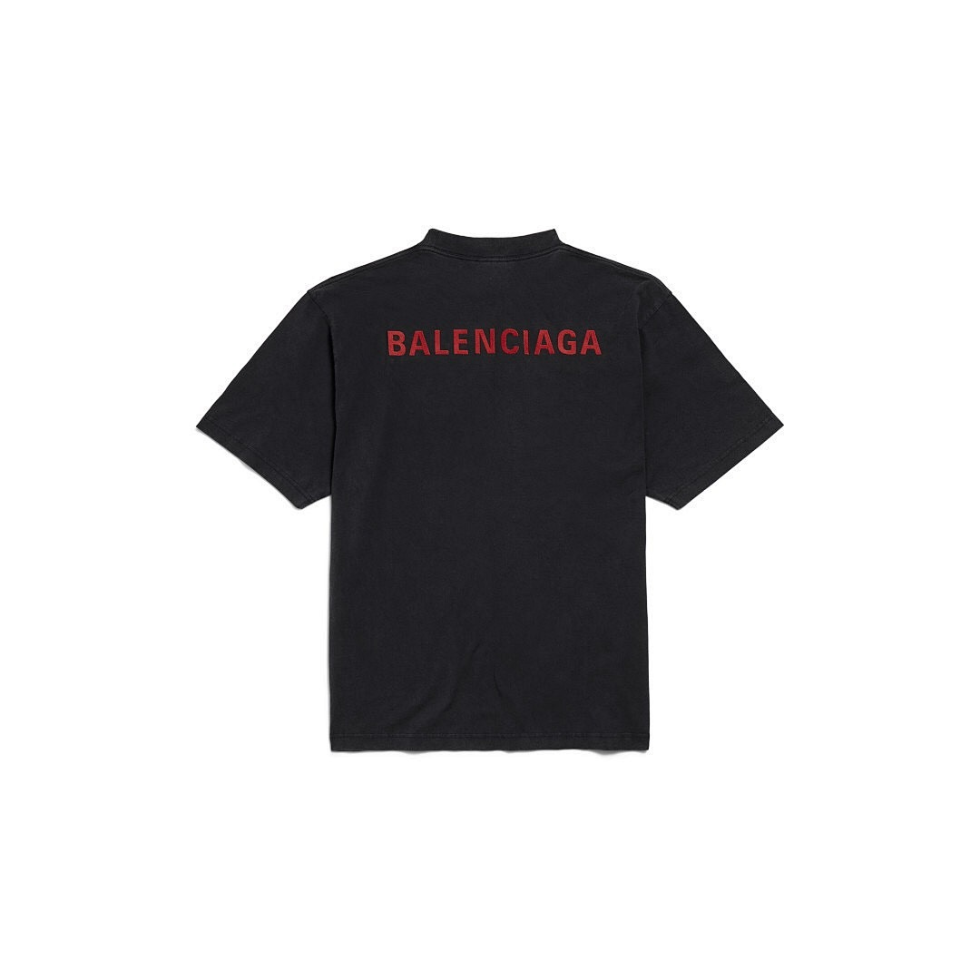 Balenciaga Red Embroidered T - Image 2