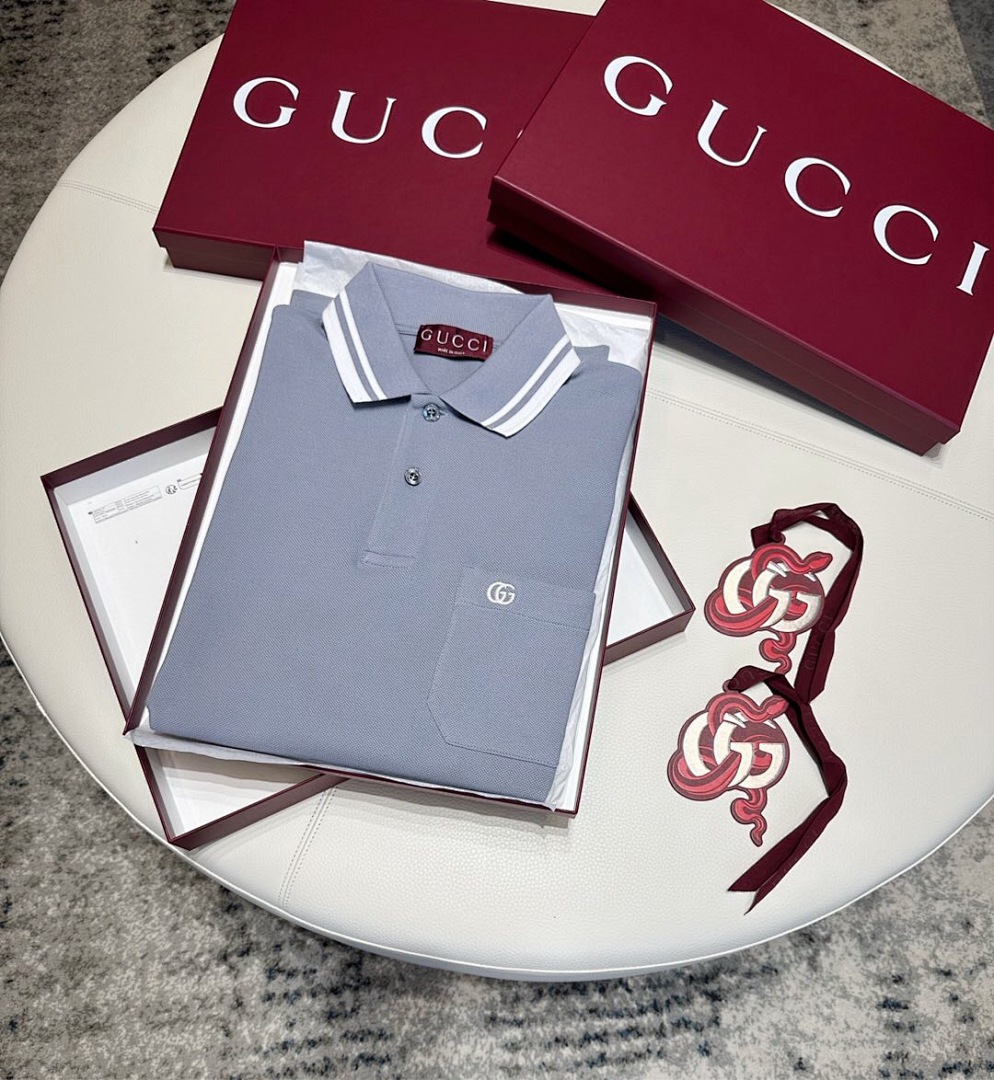 Gucci Double G Embroidered POLO - Image 9