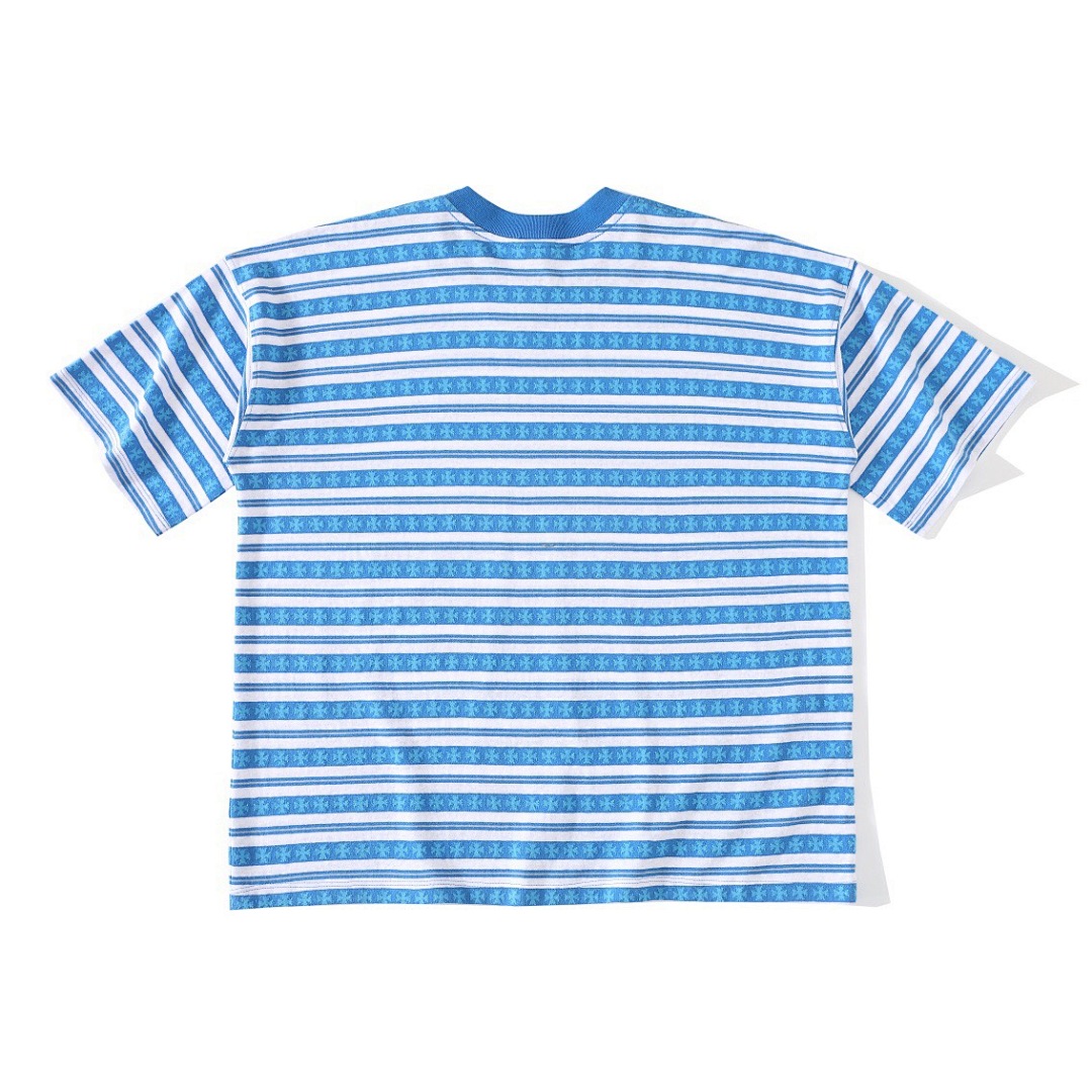 Unbranded Embroidered Short Sleeve (Blue) - Image 4