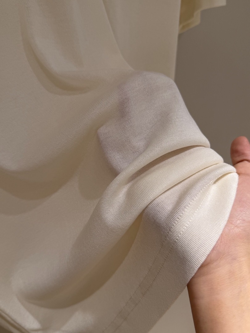 Ralph Lauren Silk Cotton POLO Apricot (Cream) - Image 8