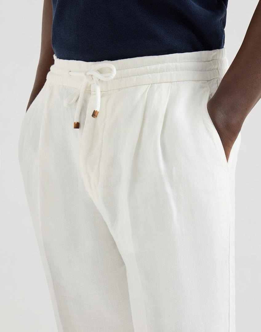 Unbranded Linen Long (White) - Image 15