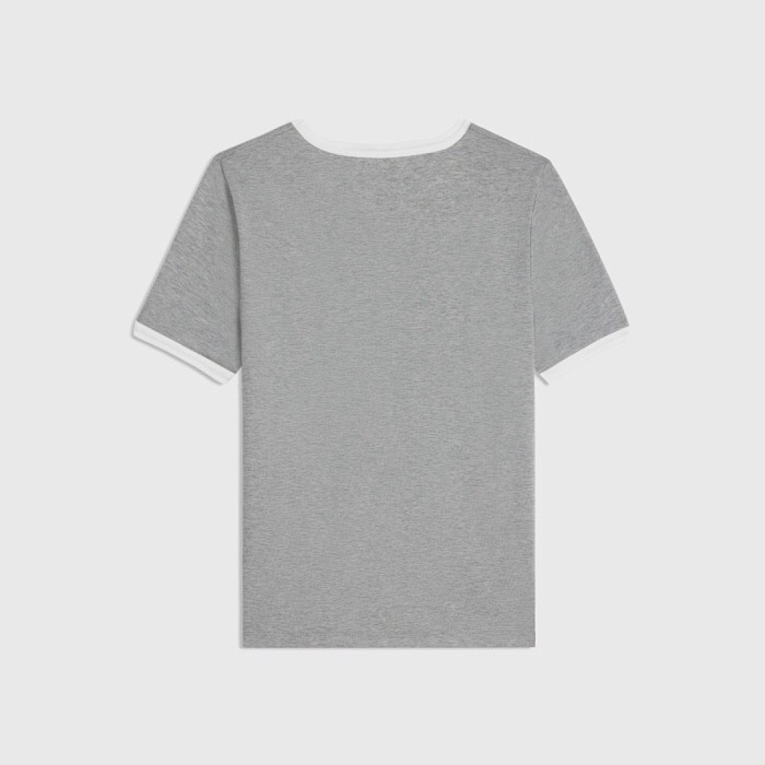 Chanel Double C Embroidered Small Label Short Sleeve Grey (Women) - Image 2