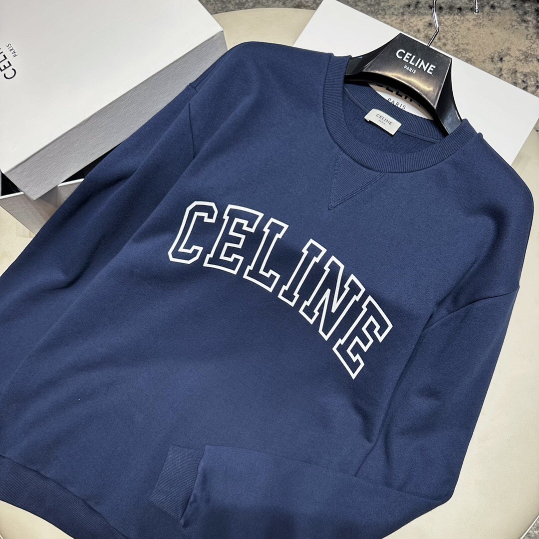 Celine C Blue Collar Print - Image 6