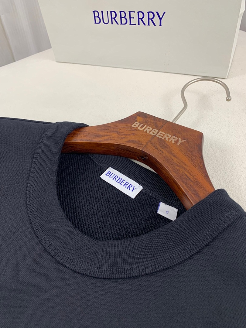 Burberry BR Color Stitching Embroidered Collar - Image 4