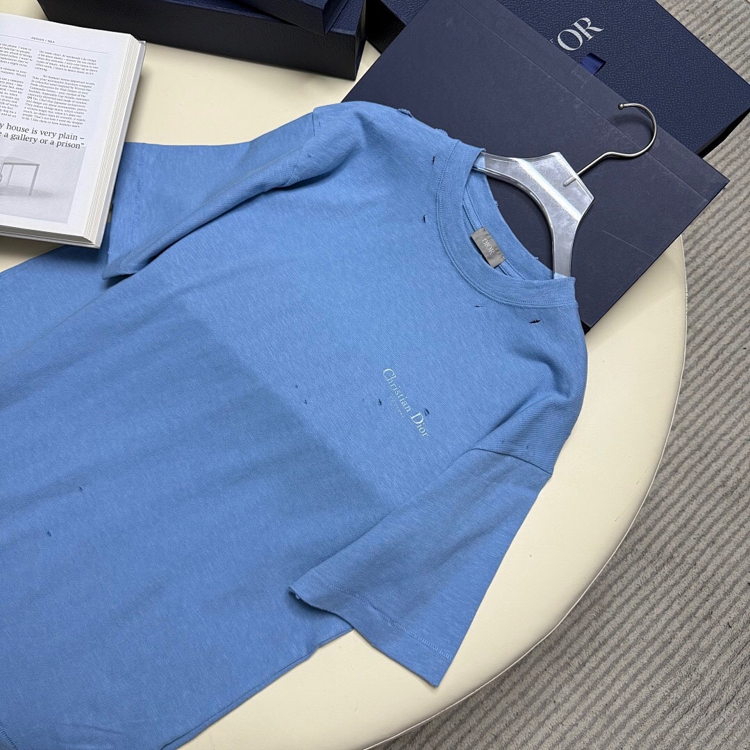 Unbranded Dr Small Print Short Sleeve (Blue) - Image 4