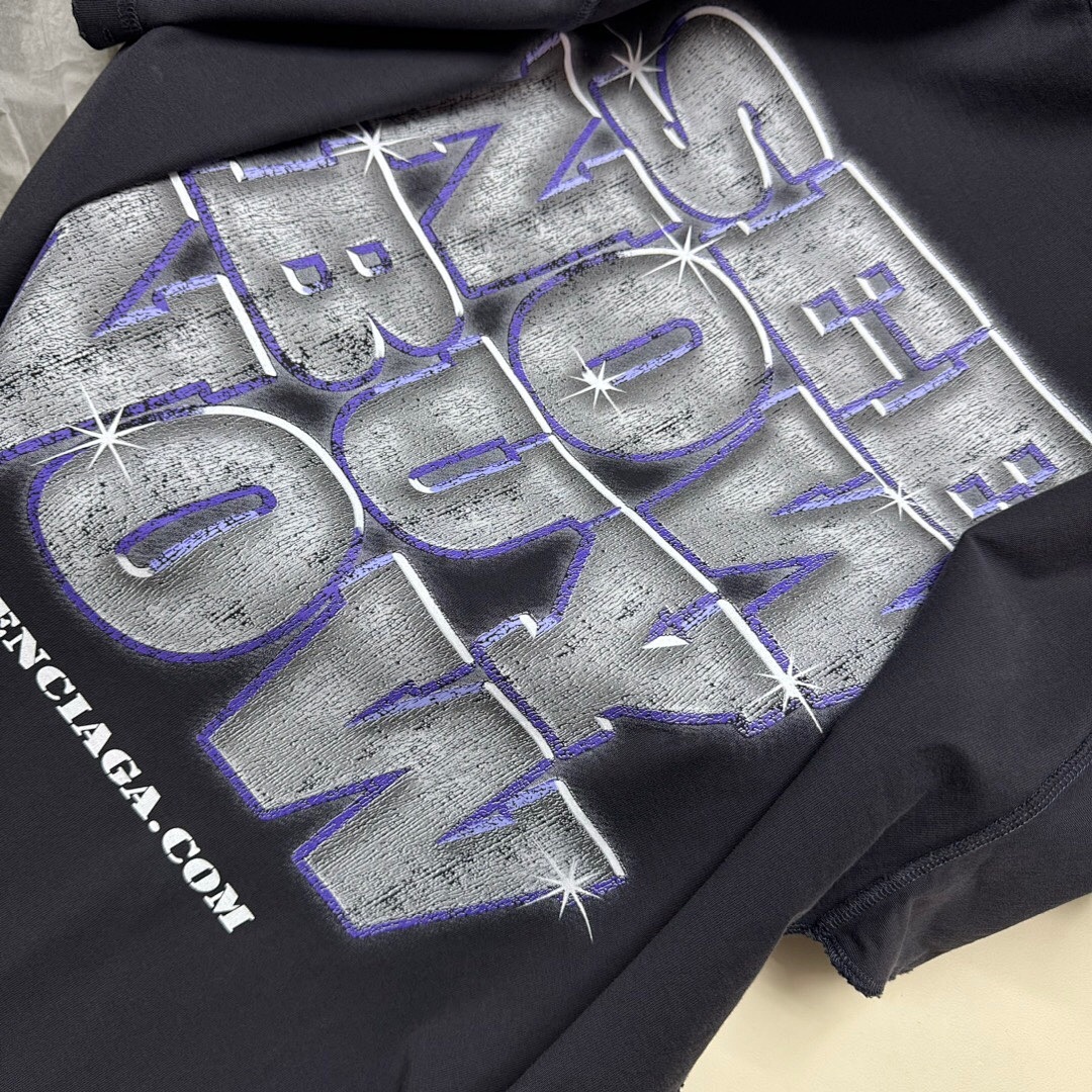 Balenciaga Diamond Print Short Sleeve (Dark Grey) - Image 14