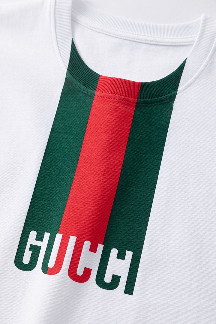 Gucci Striped Print T (White) - Image 7