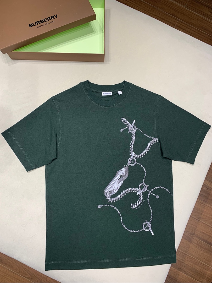Burberry Print Short Sleeve (Green) - Image 5