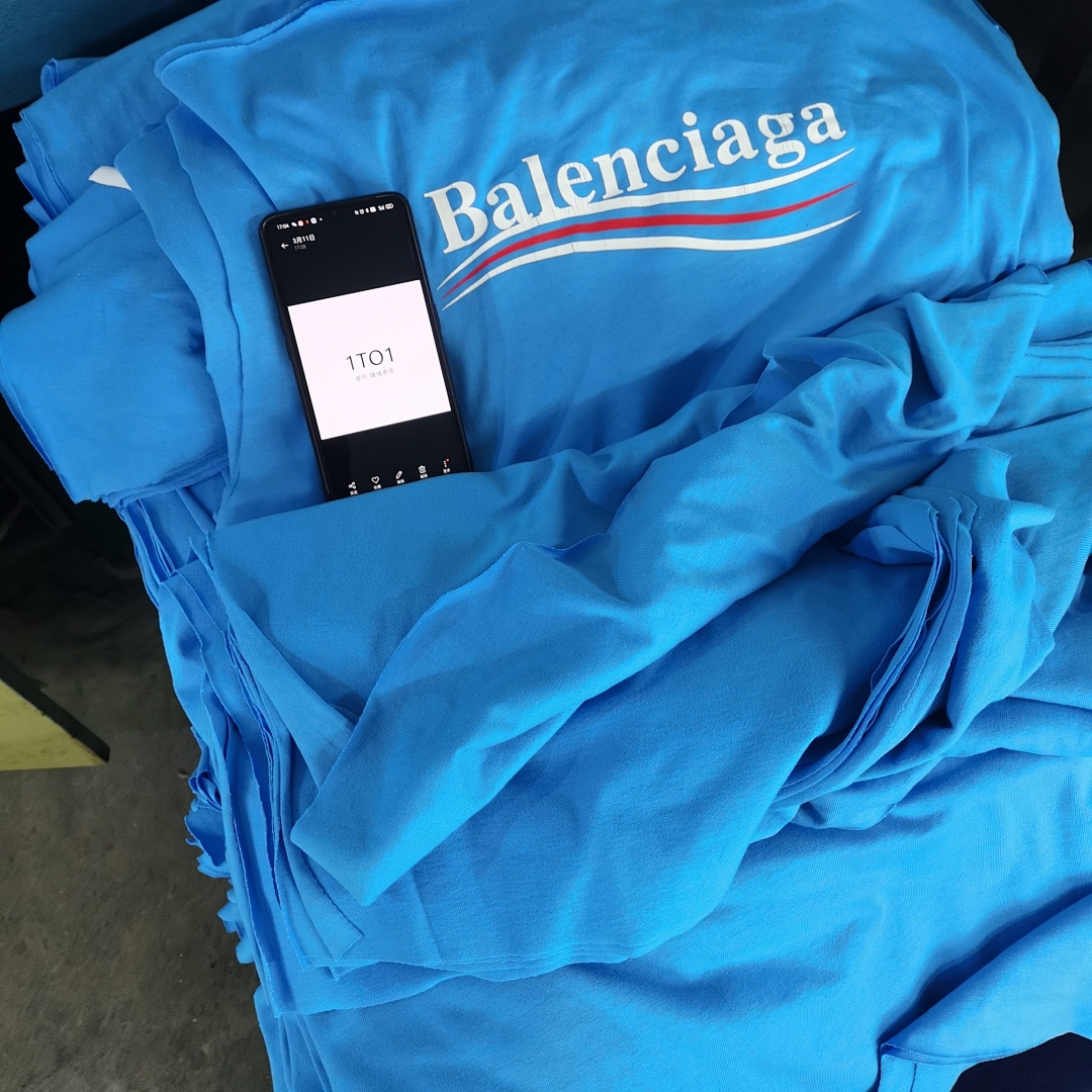Balenciaga Short Sleeve (Blue) - Image 12