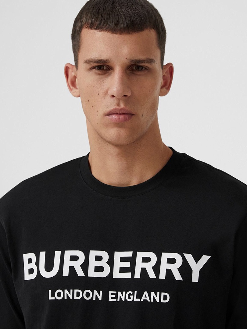Burberry BR Print Short Sleeve (Black) - Image 11