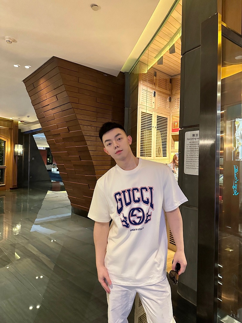 Gucci Fire Flame GG Print Short Sleeve - Image 17