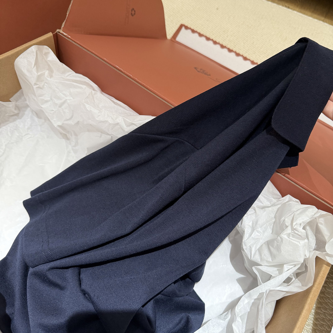 Ralph Lauren Silk Cotton POLO (Navy) - Image 9