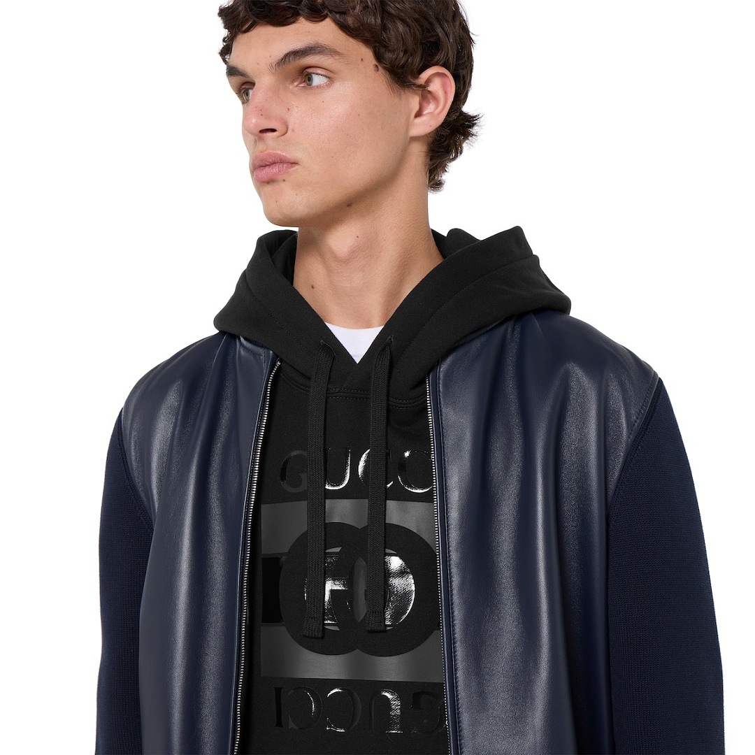 Gucci Black Double G Large Print Hoodie - Image 15