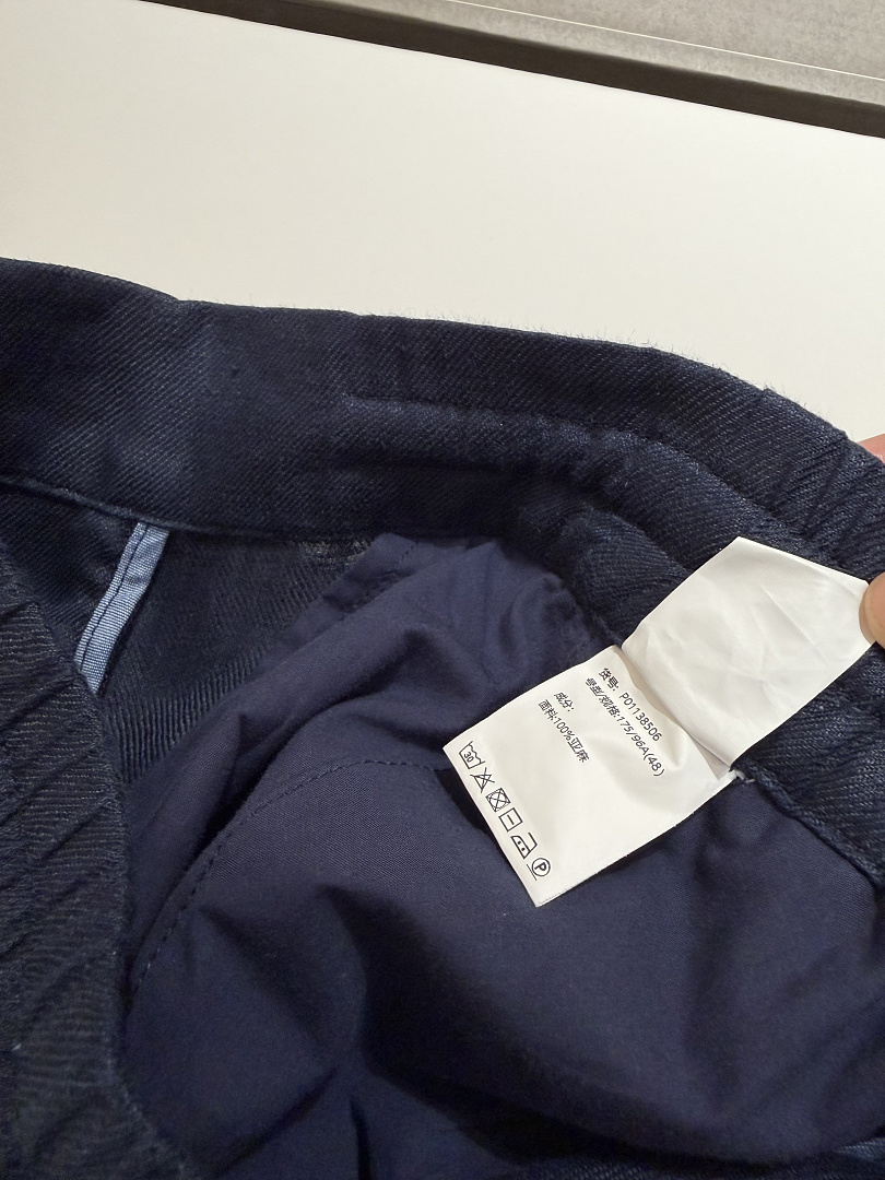 Unbranded Dark Blue Wide Linen Short - Image 11