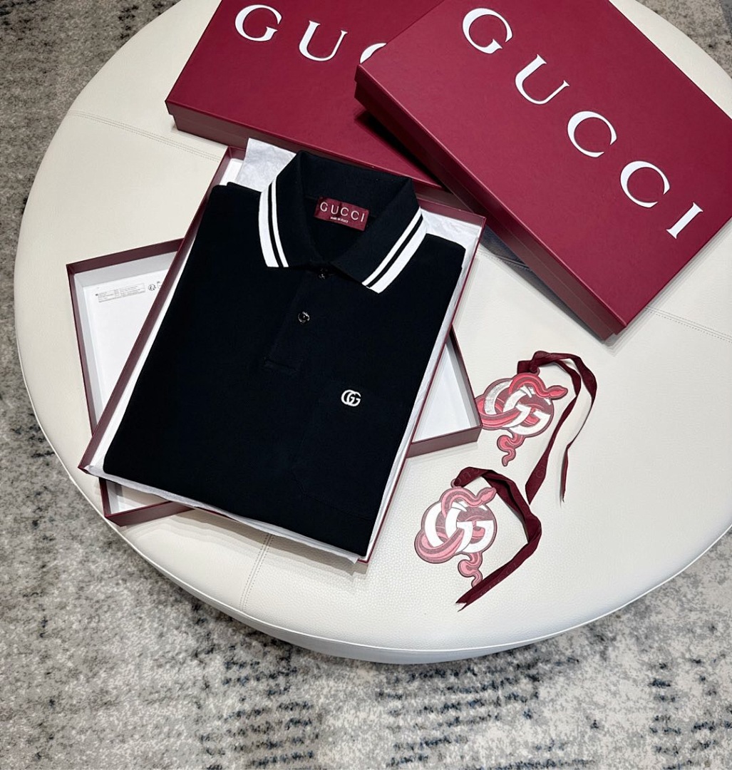 Gucci Double G Embroidered POLO - Image 9