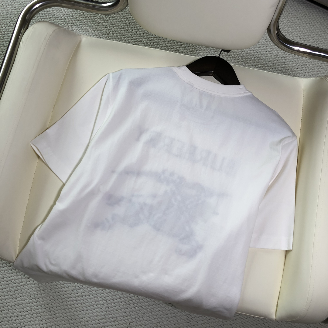 Burberry BR Plaid Short Sleeve (White) - Image 7