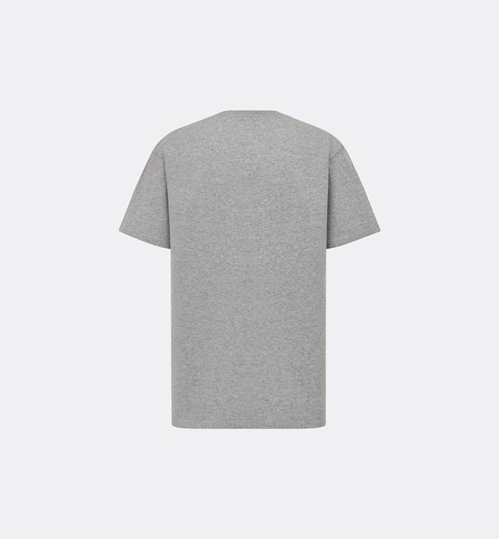 Unbranded CD Embroidered Short Sleeve (Grey) - Image 2