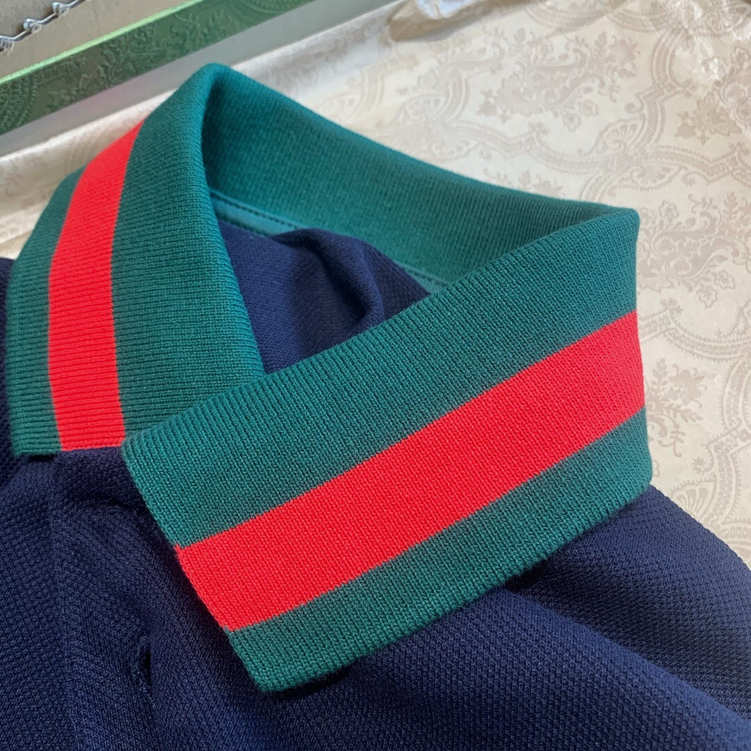 Ralph Lauren Strap Collar Polo (Dark Blue) - Image 6
