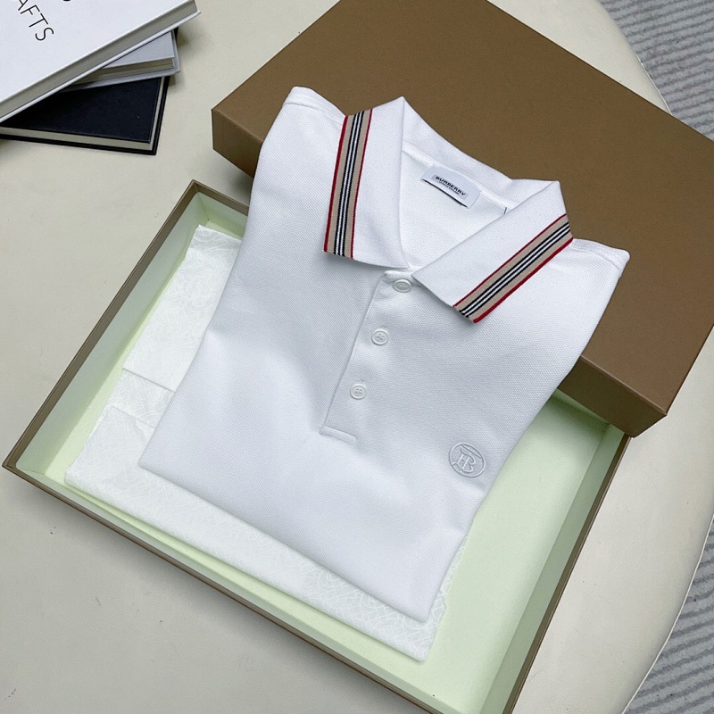Ralph Lauren Color Striped Collar POLO (White)