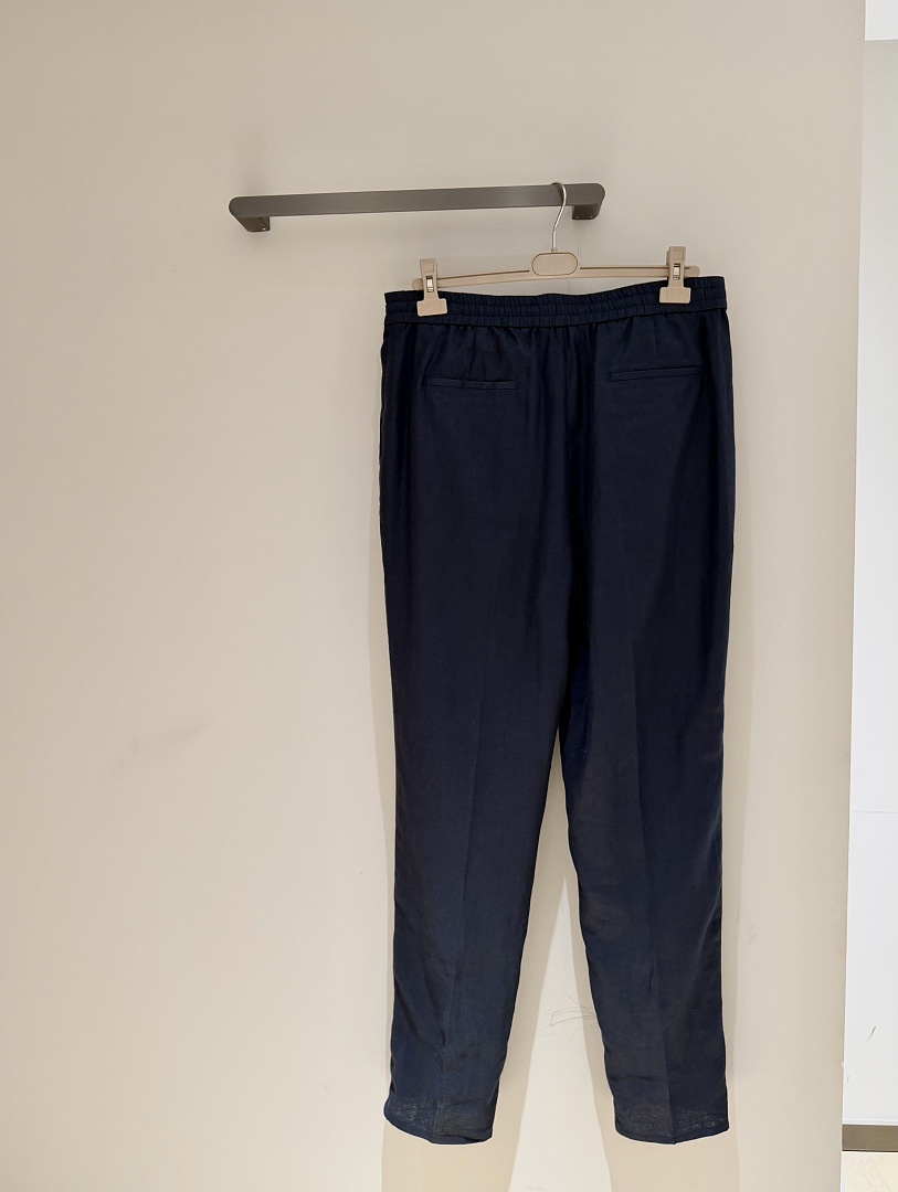 Unbranded Linen Long (Dark Blue) - Image 5