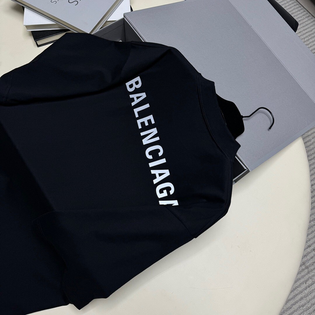 Balenciaga Light Short Sleeve (Black) - Image 6