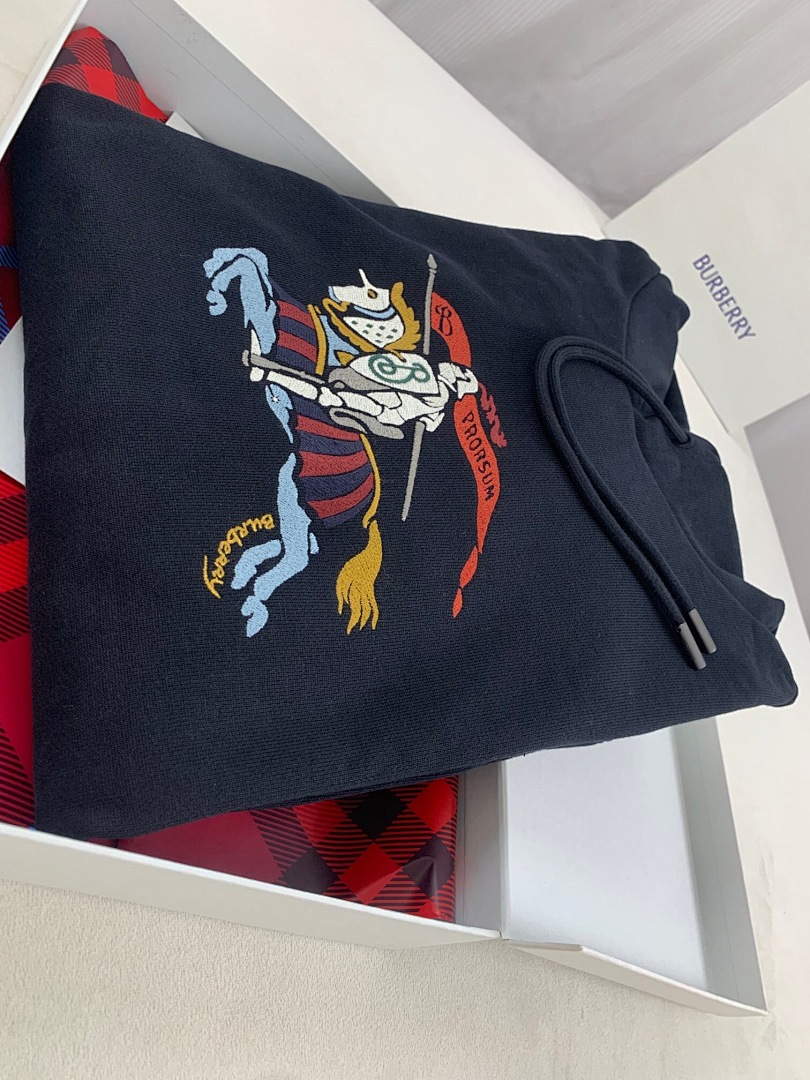 Burberry BR Color Stitching Embroidered - Image 10