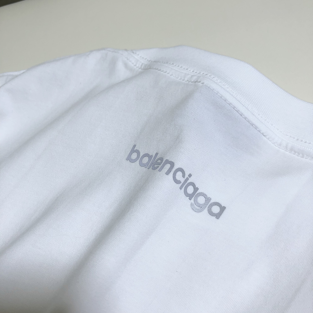 Balenciaga Stitching T (White) - Image 9