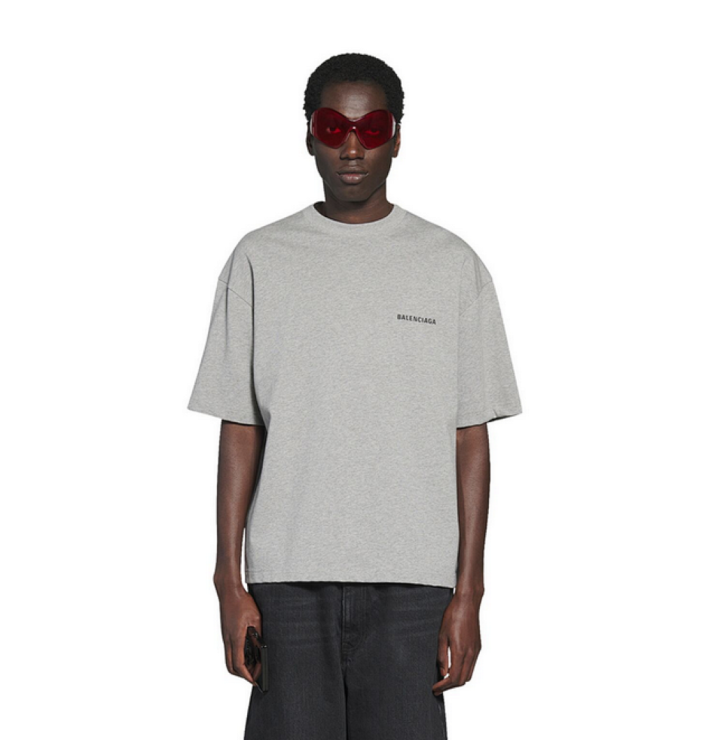 Balenciaga Print Short Sleeve (Grey) - Image 11