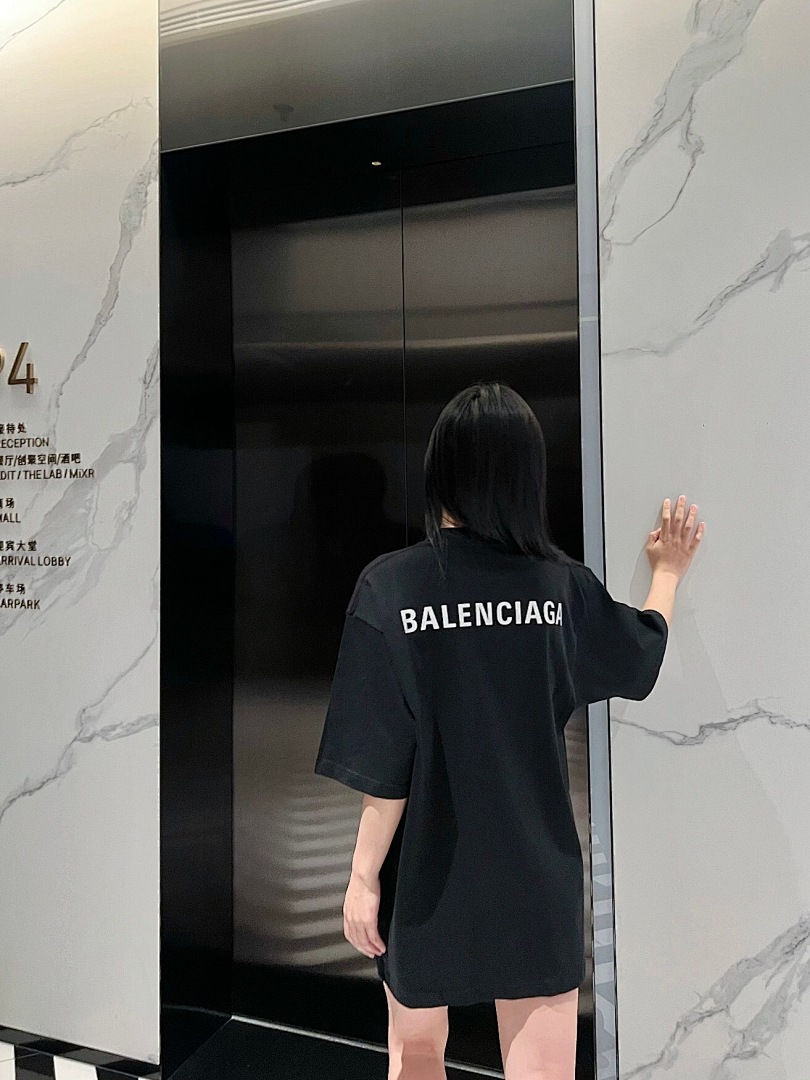 Balenciaga Light Short Sleeve (Black) - Image 18