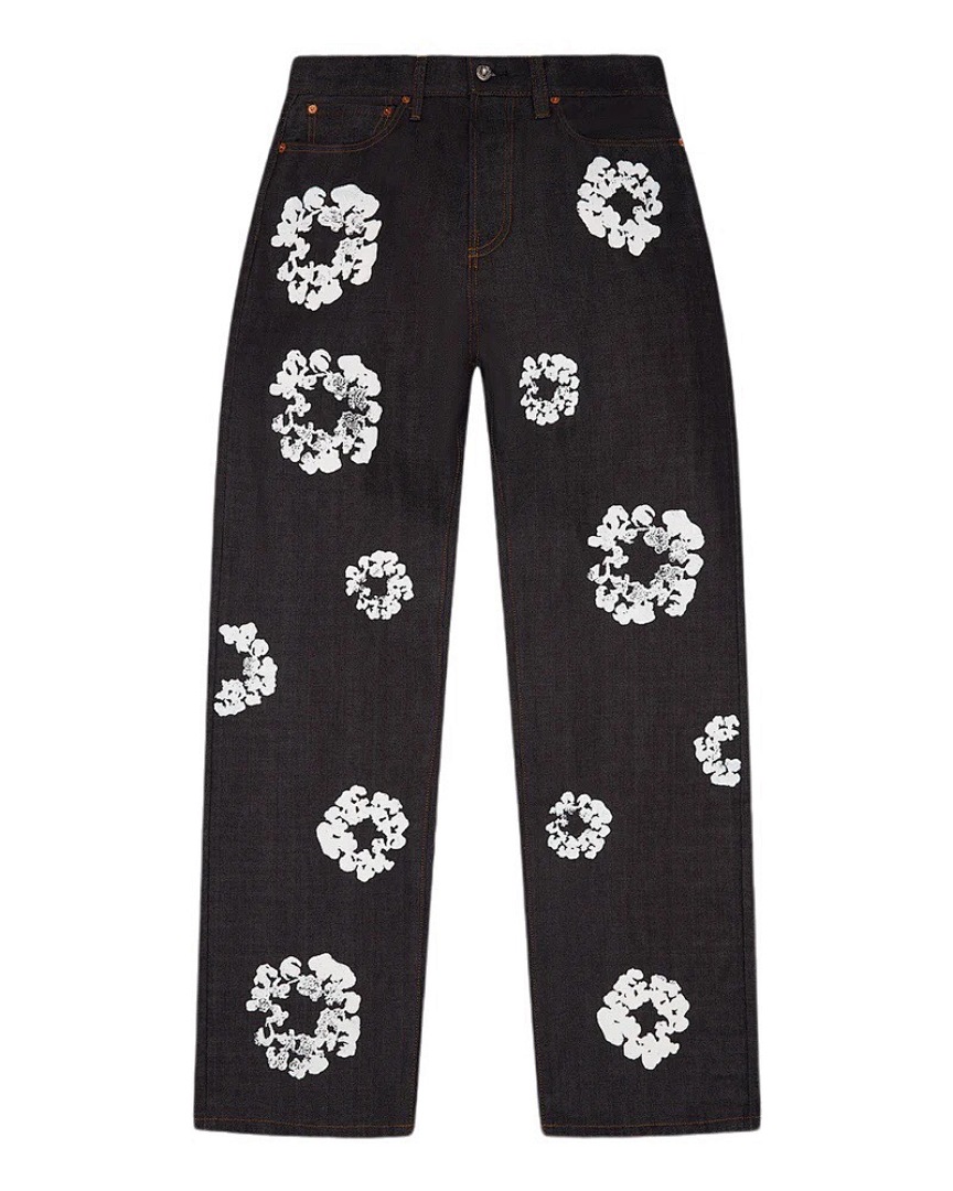 Unbranded Denim Cotton Floral (Black)