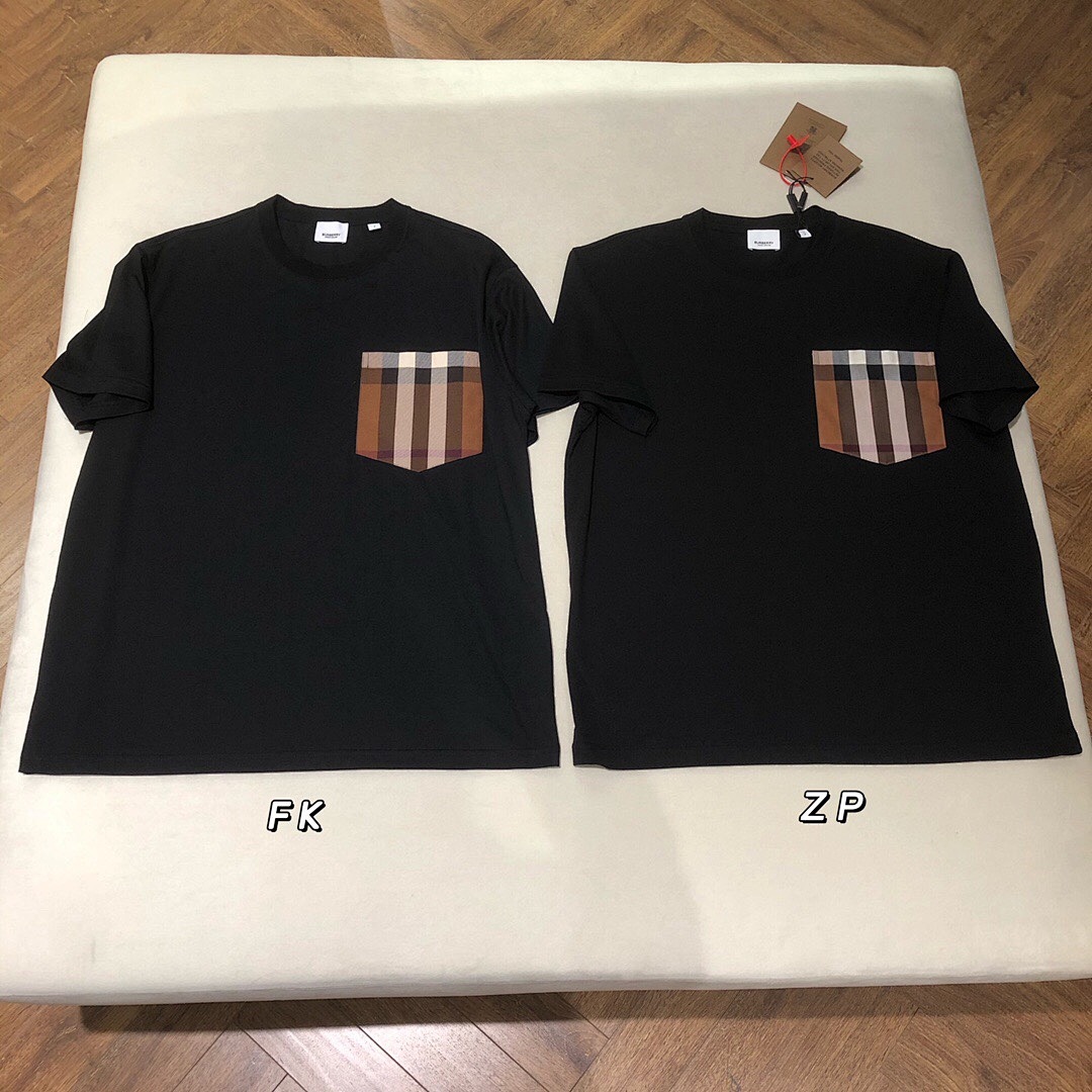 Burberry BR Coffee Plaid Short Sleeve (Black) - Image 10