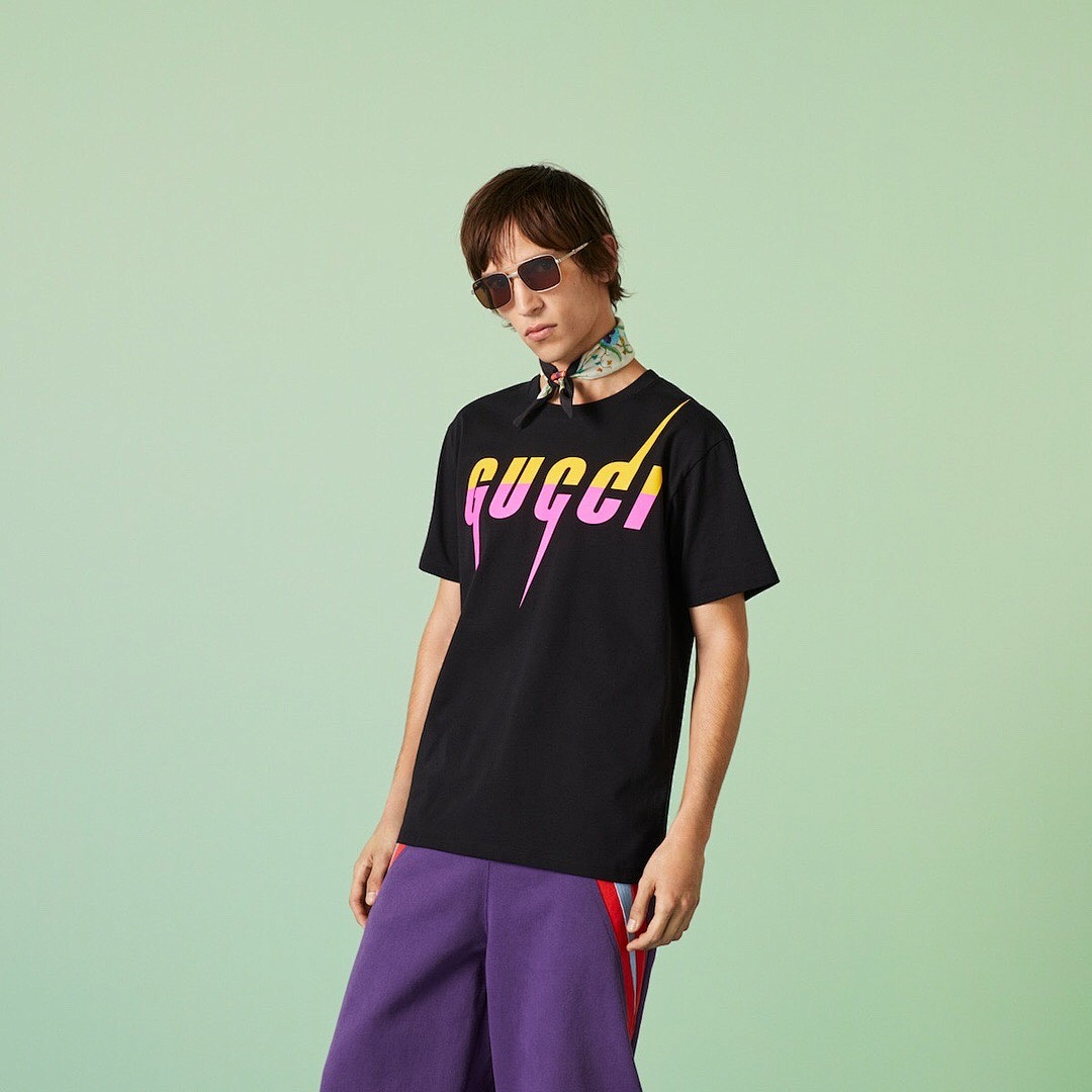 Gucci G Electric Short Sleeve Purple Red And (Yellow) - Image 12