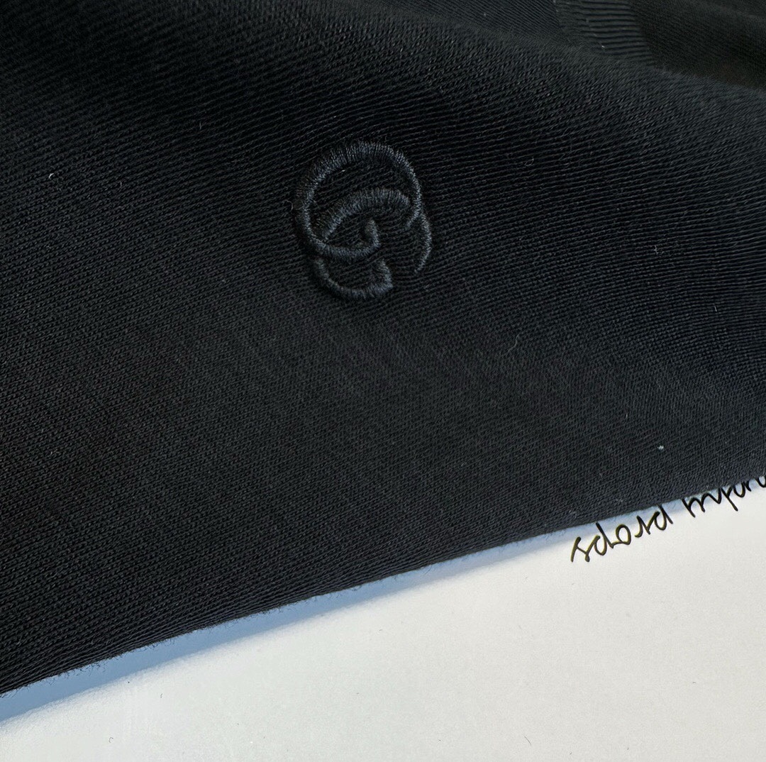 Gucci Embroidered Short Sleeve (Black) - Image 8