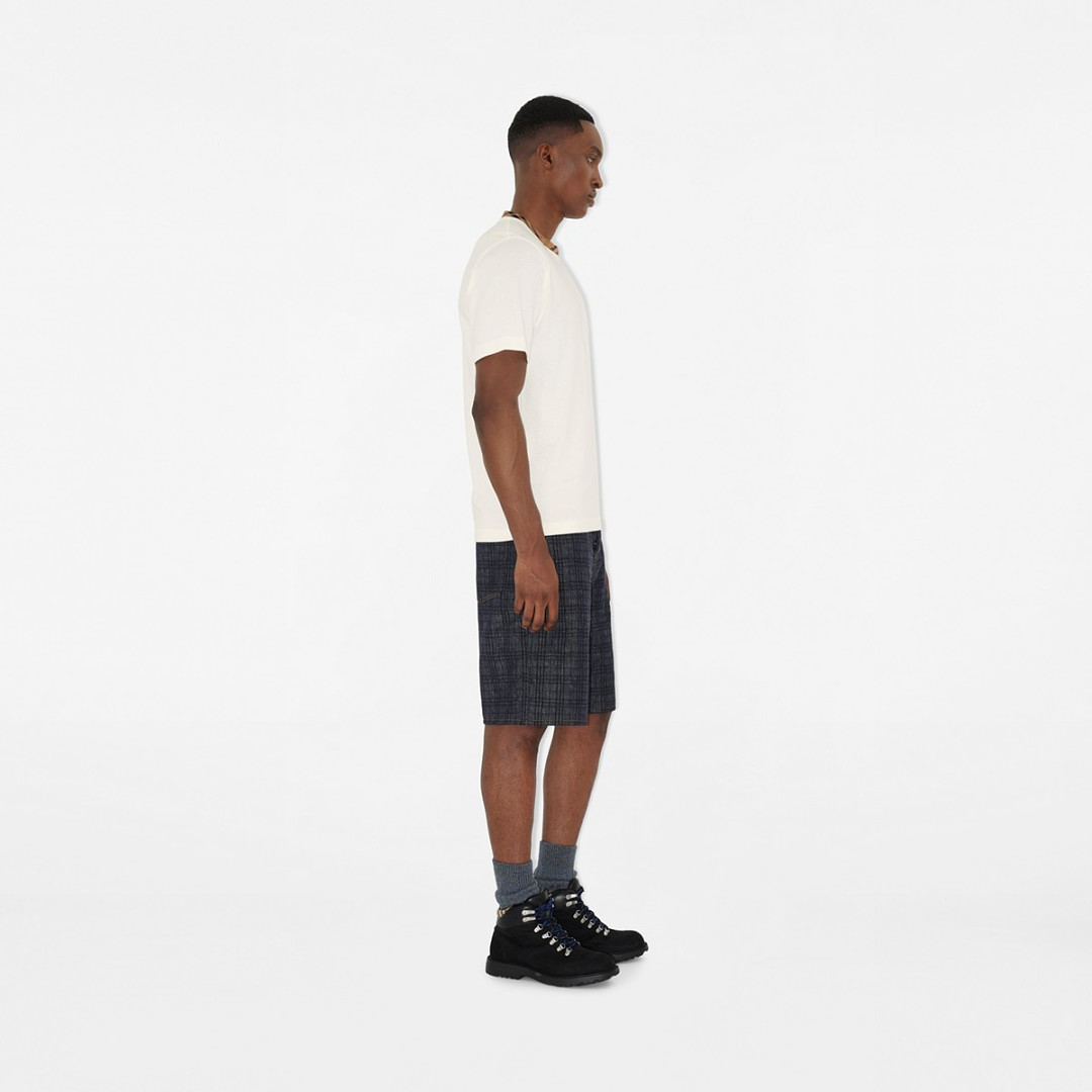 Burberry BR Plaid Collar T (White) - Image 13