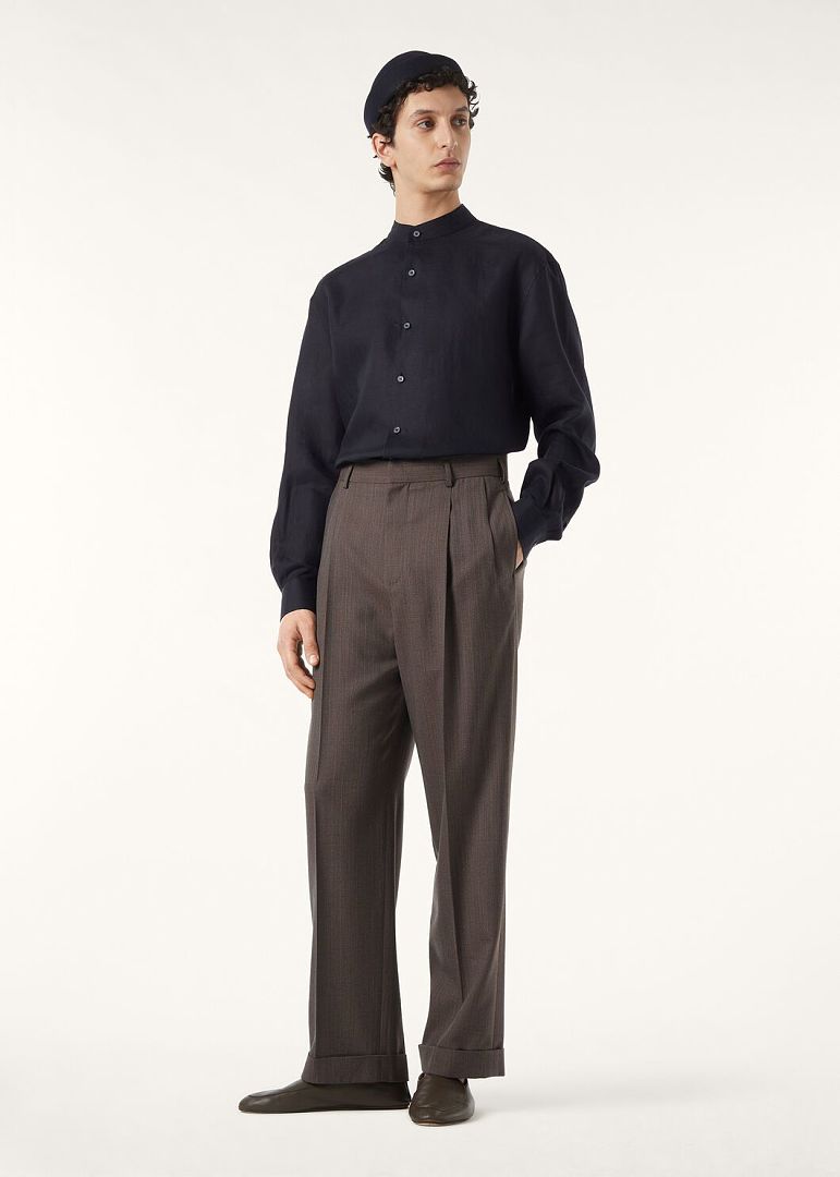 Unbranded Dark Blue Collar Linen - Image 20