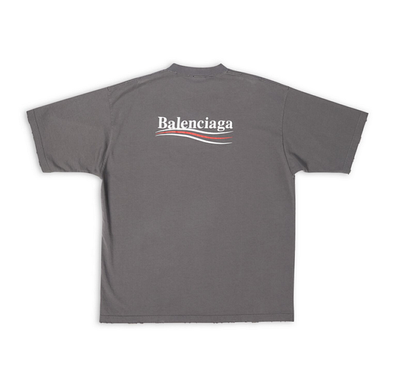 Balenciaga Print Short Sleeve (Grey)