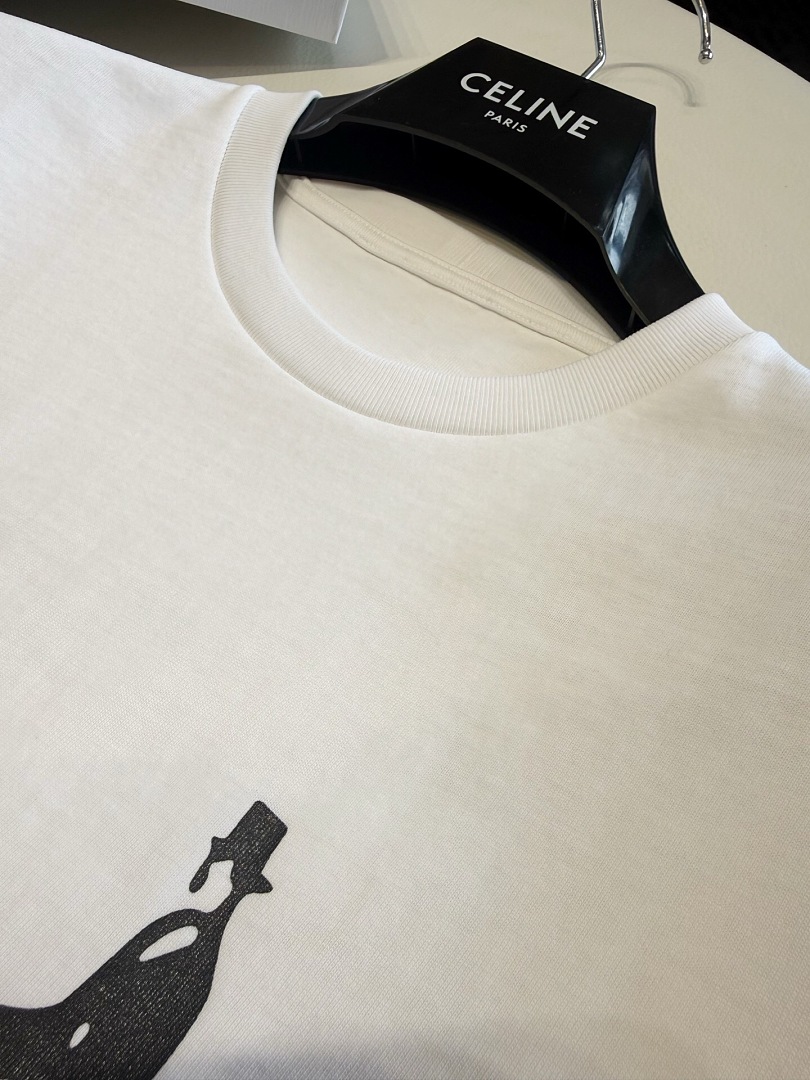 Celine Print T (White) - Image 8
