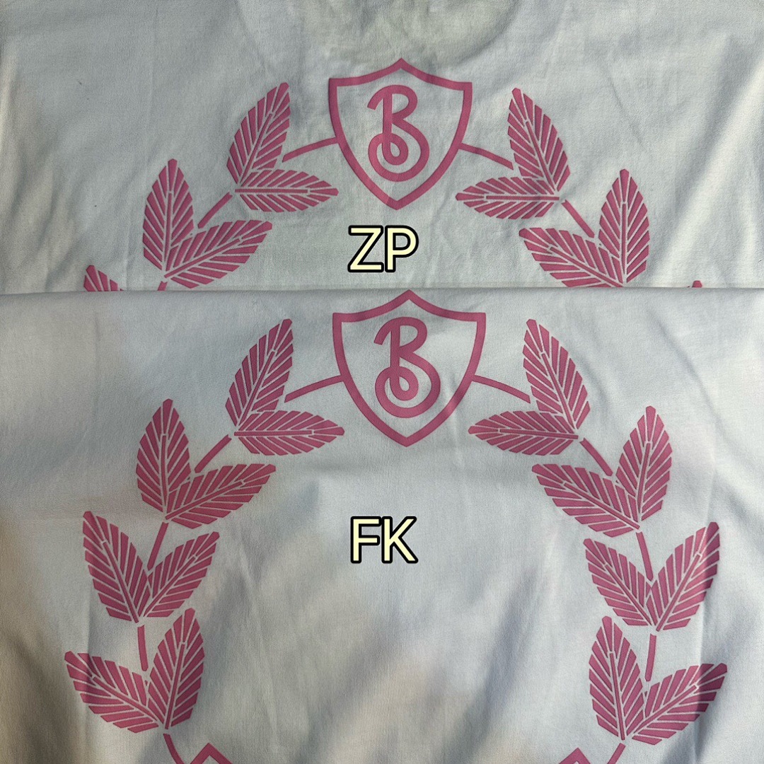 Burberry BR Pink Leaf Print Short Sleeve (White) - Image 9
