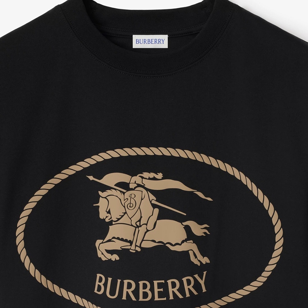 Burberry Gold Print Short Sleeve (Black) - Image 2