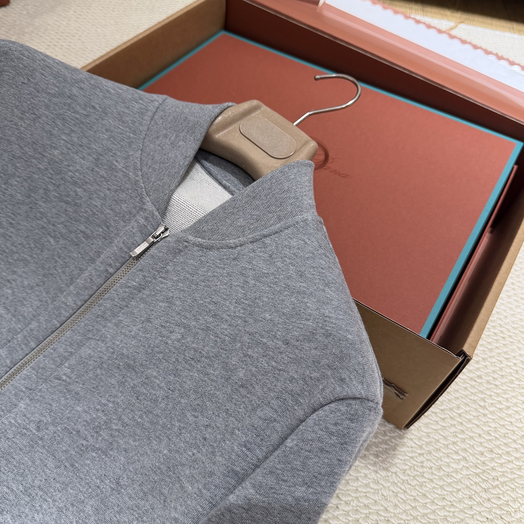 Unbranded Grey Zipper Cotton Jacket - Image 6