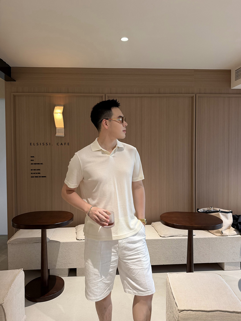 Ralph Lauren Silk Cotton POLO Apricot (Cream) - Image 20