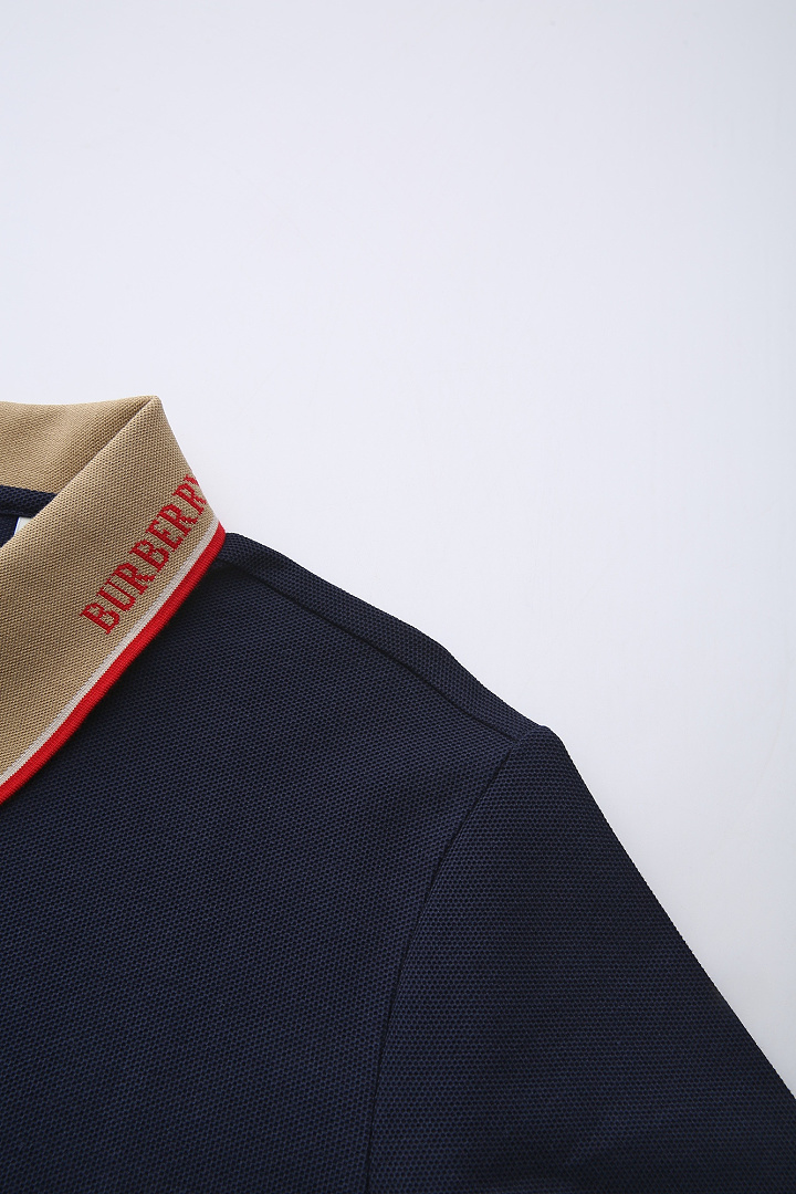 Burberry War Horse Letter Jacquard Collar Polo Shirt - Image 9