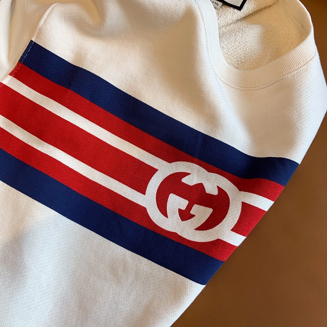 Gucci Buckle Red Blue Striped - Image 10
