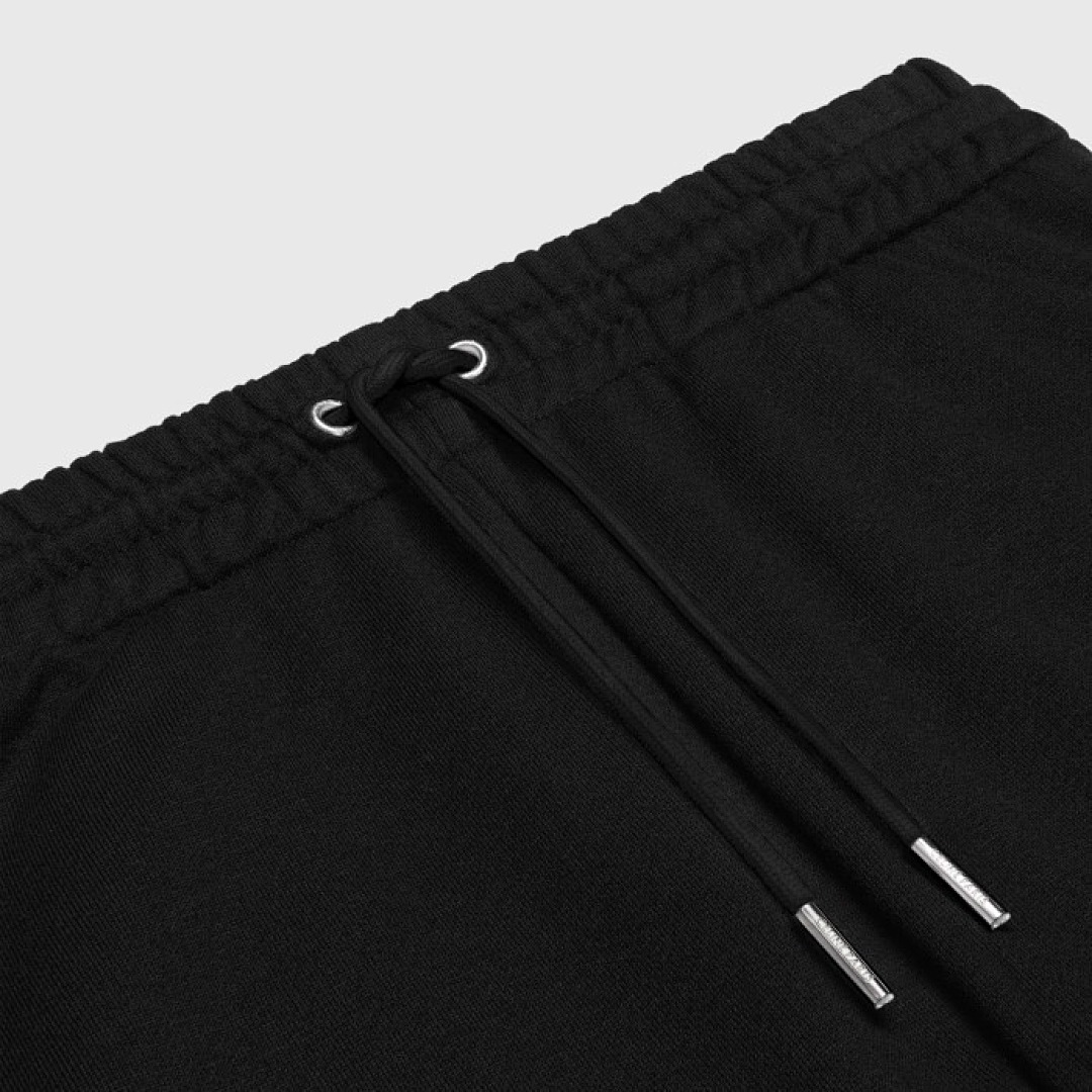 Celine CC Small Label Embroidered Long (Black) - Image 3