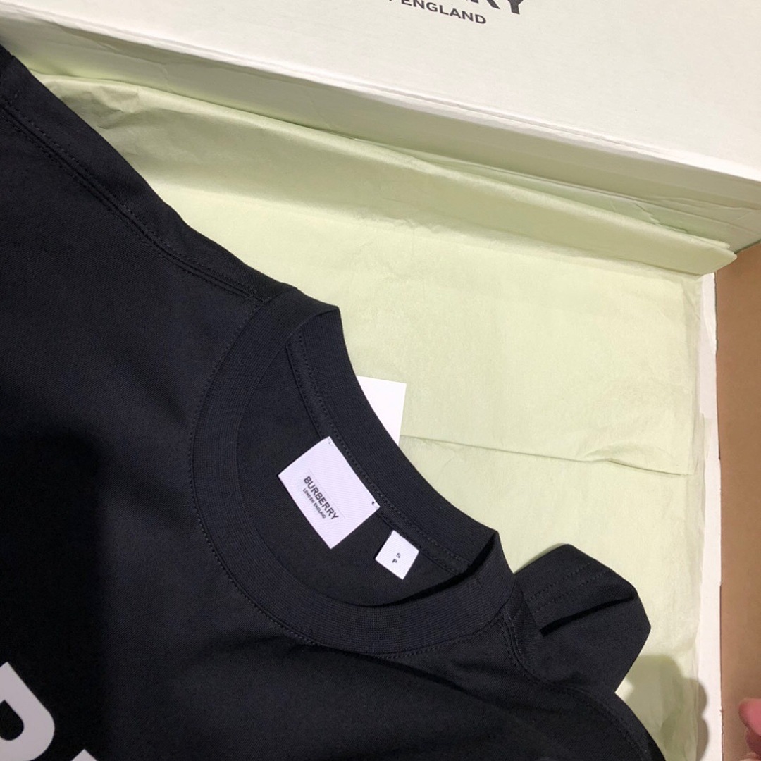 Burberry BR Print Short Sleeve (Black) - Image 4