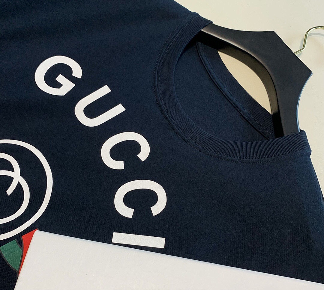 Gucci Linen Floral Print Short Sleeve (Black) - Image 8