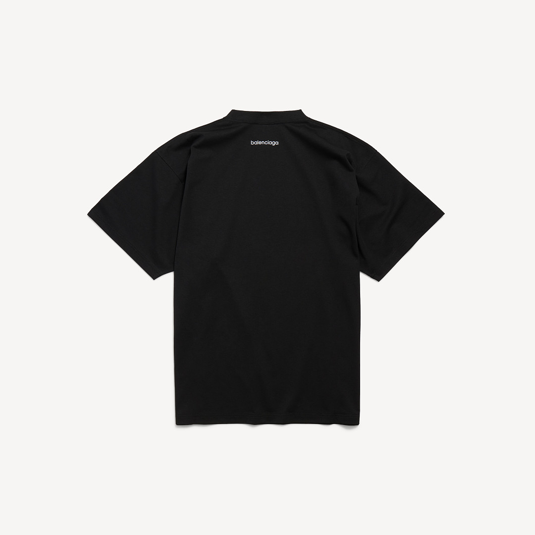 Balenciaga Stitching T (Black) - Image 3