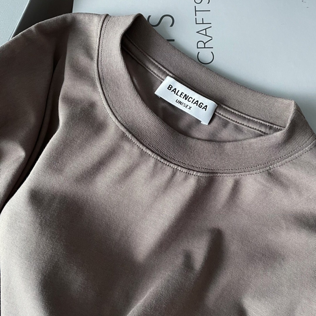 Balenciaga Coffee Embroidered T - Image 8