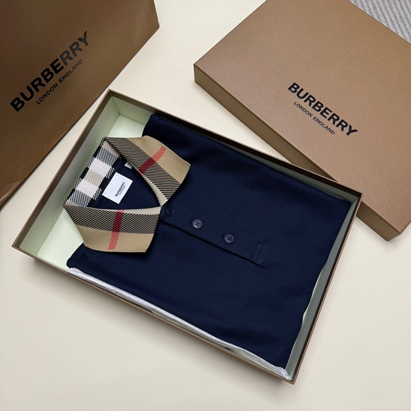 Burberry Plaid Collar POLO