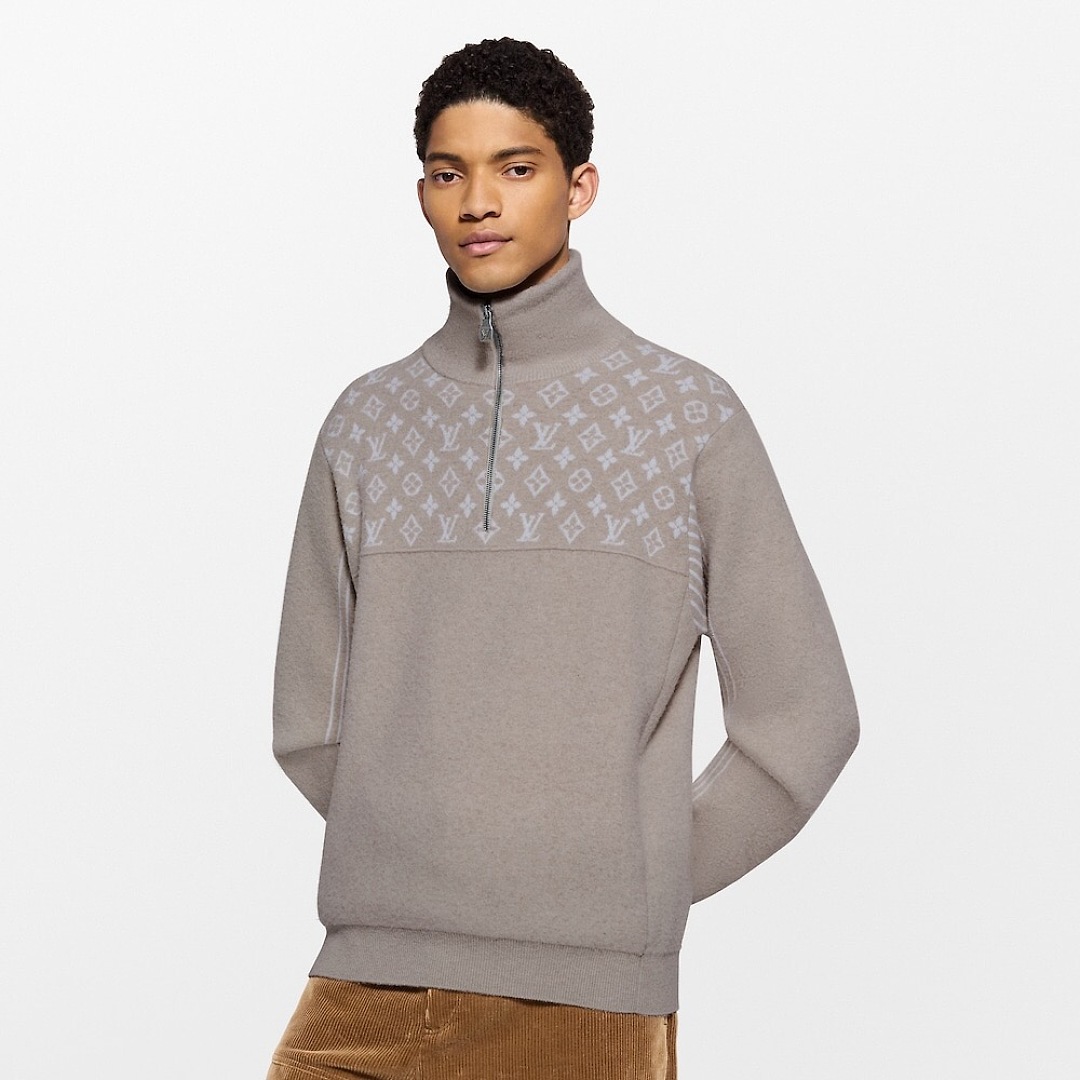 Unbranded Wool Blend Half Zip Sweater - Image 14